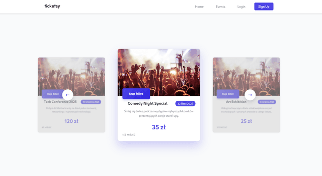 Ticketsy – event ticketing platform